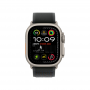 Apple Watch Ultra 2 (2024), GPS + Cellular, титановый корпус 49 мм естественного цвета, браслет Trail чёрного цвета