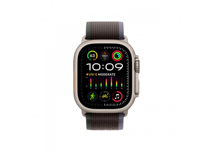 Apple Watch Ultra 2, GPS + Cellular, титановый корпус 49 мм, ремешок Trail синего/чёрного цвета