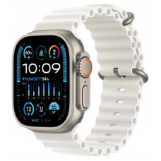 Apple Watch Ultra 2, GPS + Cellular, титановый корпус 49 мм, ремешок Ocean белого цвета