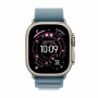 Apple Watch Ultra 3 (2025), GPS + Cellular, титановый корпус 49 мм естественного цвета, браслет Alpine светло-синего цвета