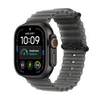 Apple Watch Ultra 4 (2026), GPS + Cellular, титановый корпус 49 мм чёрного цвета, ремешок Ocean полупрозрачно-чёрного цвета