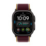Apple Watch Ultra 4 (2026), GPS + Cellular, титановый корпус 49 мм чёрного цвета, браслет Trail бордового цвета (M/L)