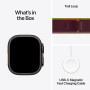 Apple Watch Ultra 4 (2026), GPS + Cellular, титановый корпус 49 мм чёрного цвета, браслет Trail бордового цвета (M/L)