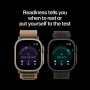 Apple Watch Ultra 4 (2026), GPS + Cellular, титановый корпус 49 мм чёрного цвета, браслет Trail бордового цвета (M/L)