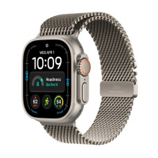 Apple Watch Ultra 4 (2026), GPS + Cellular, титановый корпус 49 мм естественного цвета, титановый миланский сетчатый браслет естественного цвета (L)