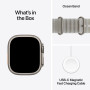Apple Watch Ultra 4 (2026), GPS + Cellular, титановый корпус 49 мм естественного цвета, ремешок Ocean полупрозрачно-серого цвета
