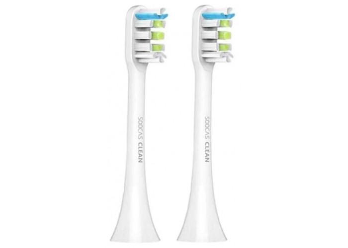 Сменные насадки для электрической зубной щётки Xiaomi Soocas X3 (2 шт), белый цвет