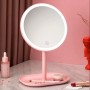 Зеркало косметическое настольное Xiaomi Jordan Judy LED Makeup Mirror с подсветкой, розовый