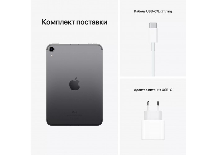 iPad mini (2021) Wi-Fi + Cellular 256 ГБ «Серый космос»