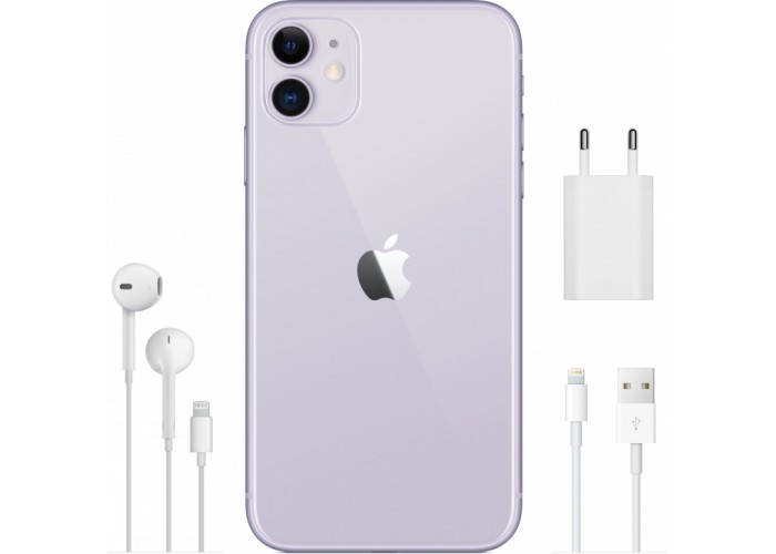 iPhone 11 (Dual SIM) 128 ГБ фиолетовый