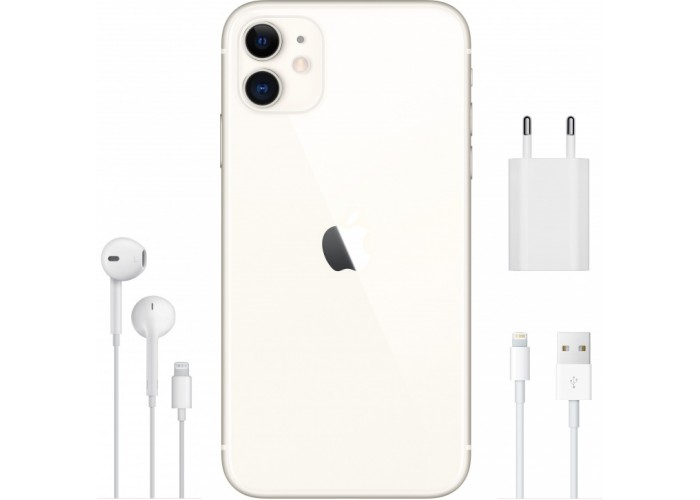 iPhone 11 (Dual SIM) 128 ГБ белый