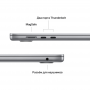 MacBook Air 15" Mid 2023, Apple M2, 8 ГБ, 512 ГБ SSD, «серый космос»