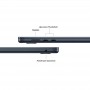 MacBook Air 15" Early 2024, Apple M3, 8 ГБ, 256 ГБ SSD, «тёмная ночь»