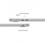 MacBook Air 15" Early 2024, Apple M3, 8 ГБ, 512 ГБ SSD, серебристый