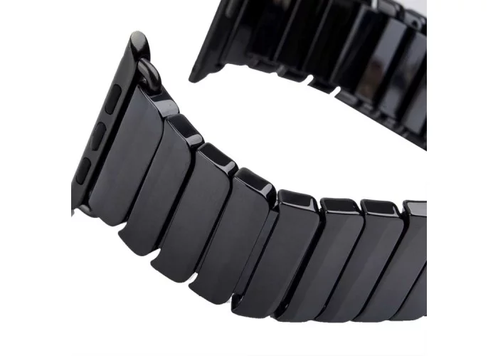 Браслет керамический для Apple Watch 42/44 мм, чёрный цвет