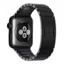 Браслет блочный из нержавеющей стали для Apple Watch 38/40 мм, чёрный цвет