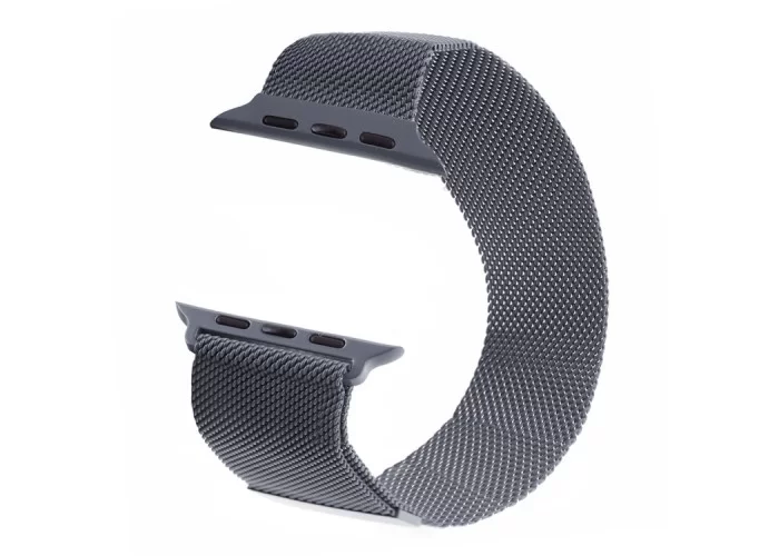 Браслет миланский сетчатый для Apple Watch 42/44 мм, тёмно-серый цвет