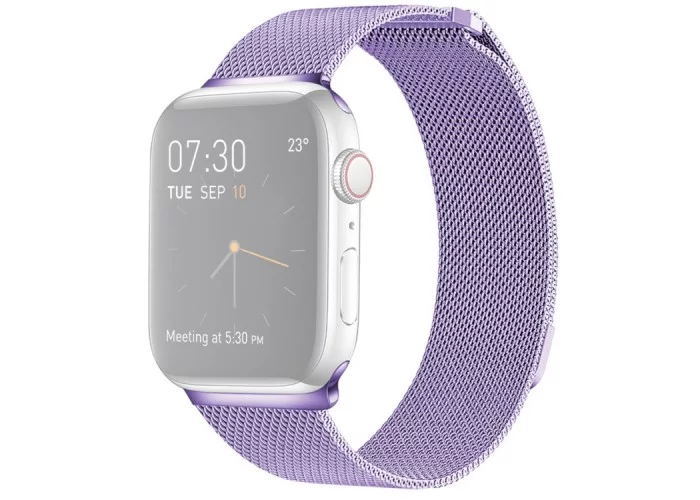 Браслет миланский сетчатый для Apple Watch 42/44 мм, светло-сиреневый цвет
