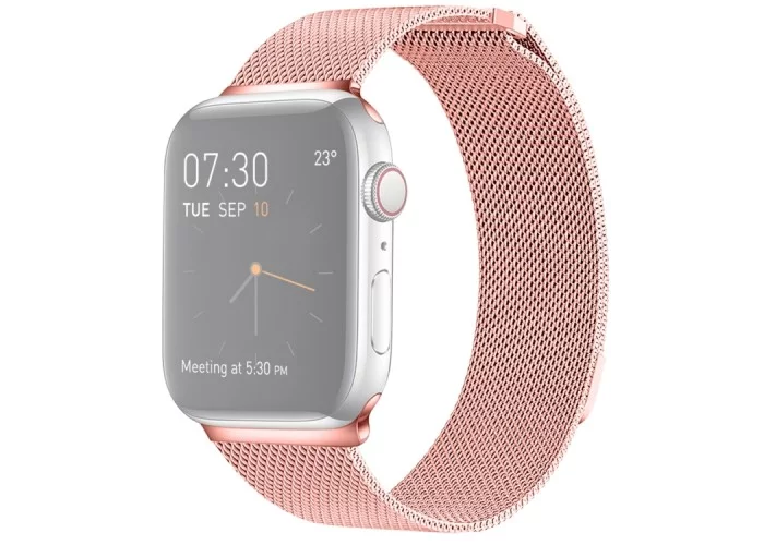 Браслет миланский сетчатый для Apple Watch 38/40 мм, розовый цвет