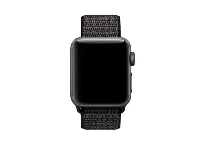 Ремешок из нейлона с застёжкой-липучкой для Apple Watch 38/40 мм, чёрный цвет