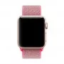 Ремешок из нейлона с застёжкой-липучкой для Apple Watch 38/40 мм, тёмно-розовый цвет