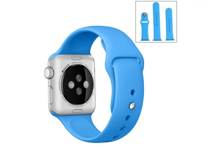 Ремешок спортивный для Apple Watch 42/44 мм, синий цвет