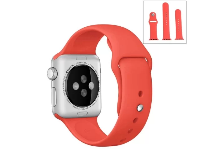 Ремешок спортивный для Apple Watch 38/40 мм, коралловый цвет