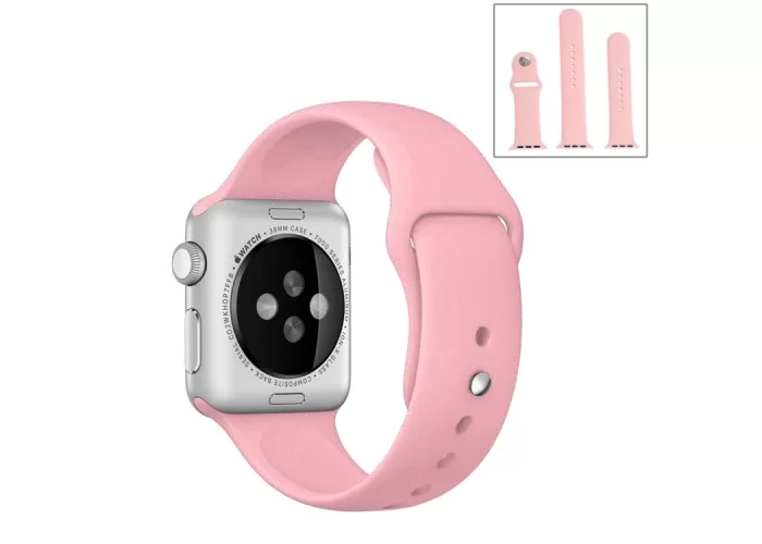 Ремешок спортивный для Apple Watch 38/40 мм, розовый цвет