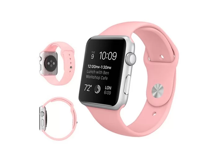 Ремешок спортивный для Apple Watch 38/40 мм, розовый цвет