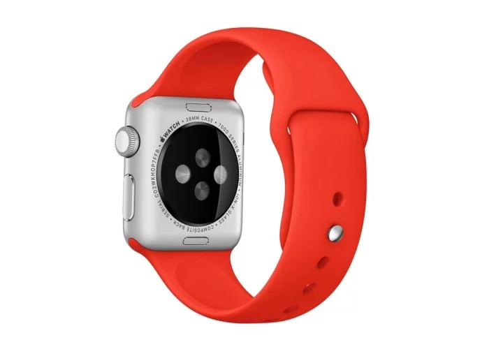 Ремешок спортивный для Apple Watch 38/40 мм, красный цвет