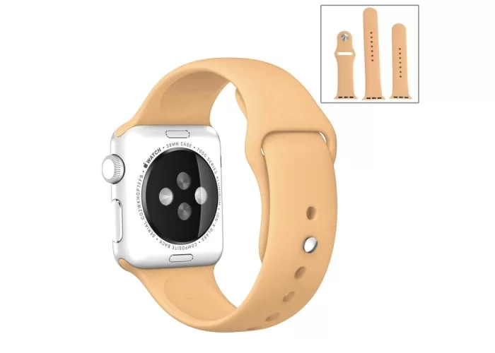 Ремешок спортивный для Apple Watch 42/44 мм, песочный цвет