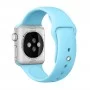 Ремешок спортивный для Apple Watch 42/44 мм, голубой цвет