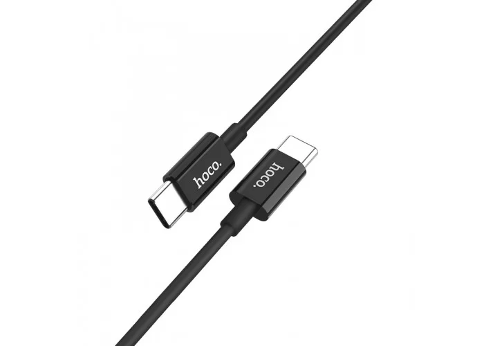Кабель Hoco X23 USB-C/USB-C 3A (1 м), чёрный цвет