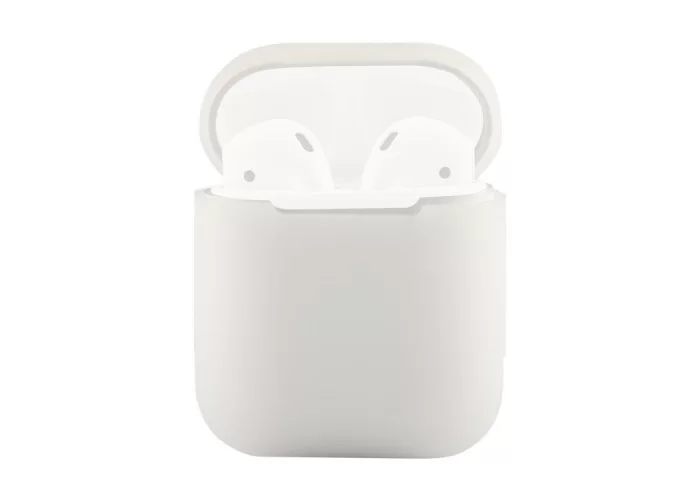 Чехол силиконовый для AirPods 1/2, прозрачный