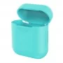 Чехол силиконовый для AirPods 1/2, бирюзовый цвет