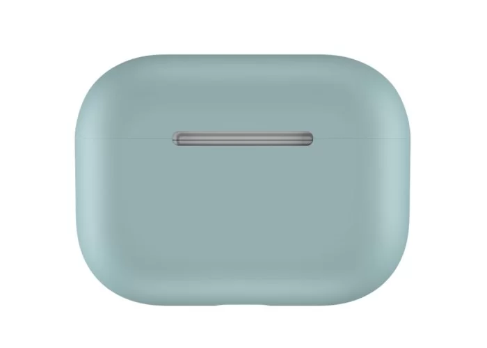 Чехол силиконовый для AirPods Pro, серо-зелёный цвет