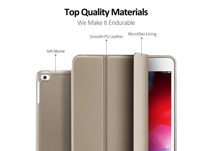 Чехол Dux Ducis Osom Series для iPad 2017/2018, золотистый цвет