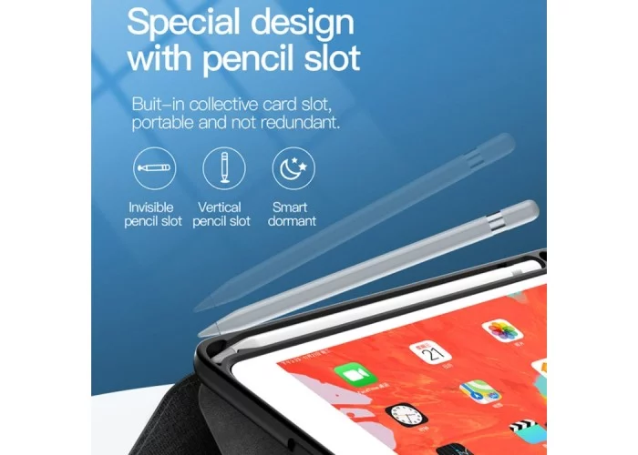 Чехол Totudesign Curtain Series для iPad Air 2019, чёрный цвет