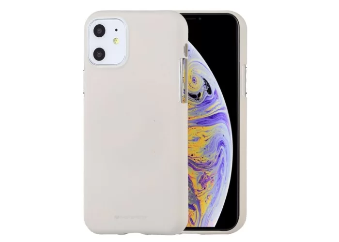 Чехол Mercury Goospery Soft Feeling для iPhone 11 Pro Max, бежевый цвет