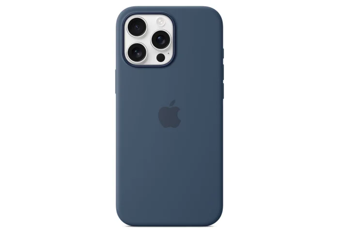 Чехол силиконовый Apple Silicone Case with MagSafe для iPhone 16 Pro Max, цвет «Деним»