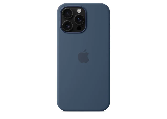 Чехол силиконовый Apple Silicone Case with MagSafe для iPhone 16 Pro Max, цвет «Деним»