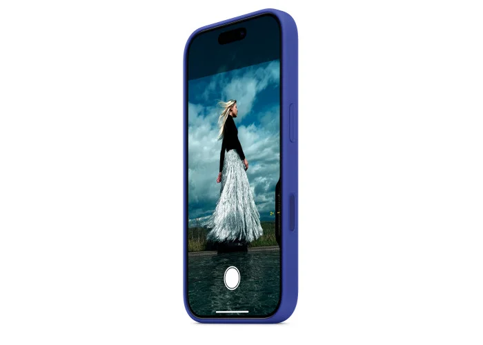 Чехол силиконовый Apple Silicone Case with MagSafe для iPhone 16 Pro Max, цвет «Деним»
