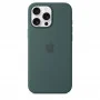 Чехол силиконовый Apple Silicone Case with MagSafe для iPhone 16 Pro Max, цвет «Зелёное озеро»