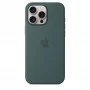 Чехол силиконовый Apple Silicone Case with MagSafe для iPhone 16 Pro Max, цвет «Зелёное озеро»