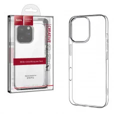 Чехол-накладка Hoco Light для iPhone 16 Pro, прозрачный