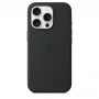 Чехол силиконовый Apple Silicone Case with MagSafe для iPhone 16 Pro, чёрный цвет