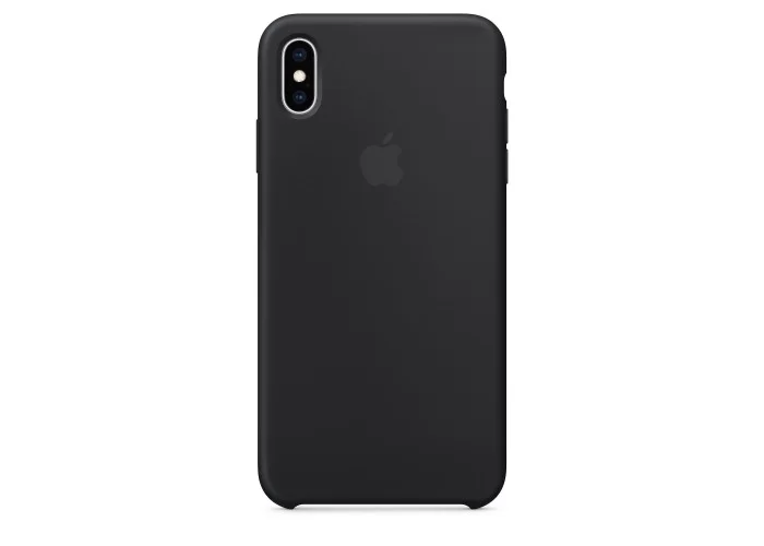 Чехол силиконовый Silicone Case для iPhone XS Max, чёрный цвет