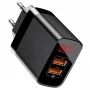 Сетевое зарядное устройство Baseus Mirror Lake Dual QC Digital Display Quick Charger A+A
