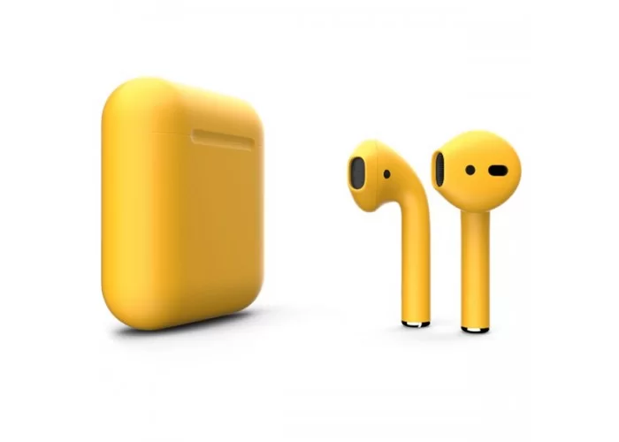 Apple AirPods 2 Color (без беспроводной зарядки чехла), матовый золотой цвет