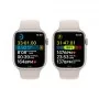 Apple Watch Series 8, 45 мм, корпус из алюминия цвета «сияющая звезда», спортивный ремешок цвета «сияющая звезда»